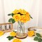 Artificial Yellow Flowers 30PCS Real Touch Fake Flowers Soft Foam Roses (Yellow) 3"D x 3"W x 7"H